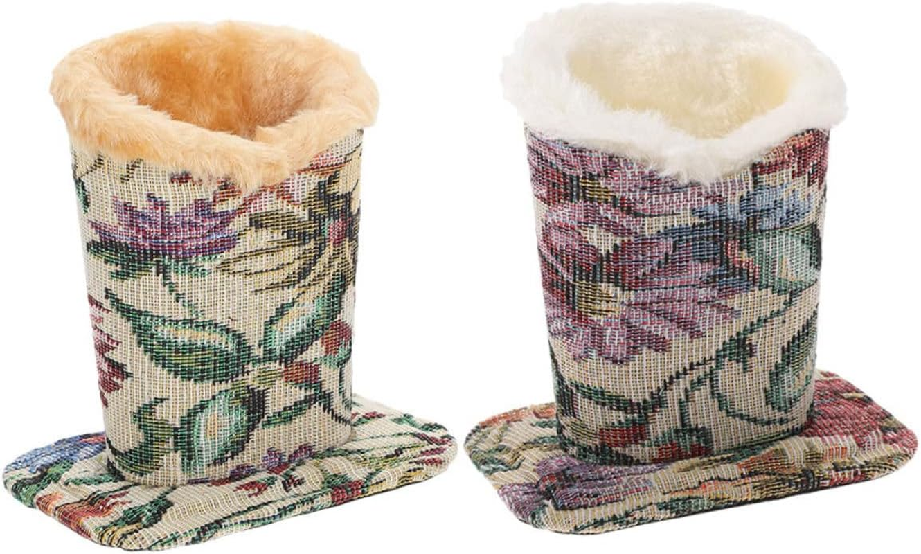 LABRIMP 2Pcs Plush Lined Eyeglasses Stand Compact Design for Desk Nightstand Car Protective Holder with Soft Interior for Safe Eyewear Storage Stylish Glasses Display Holder image number 6