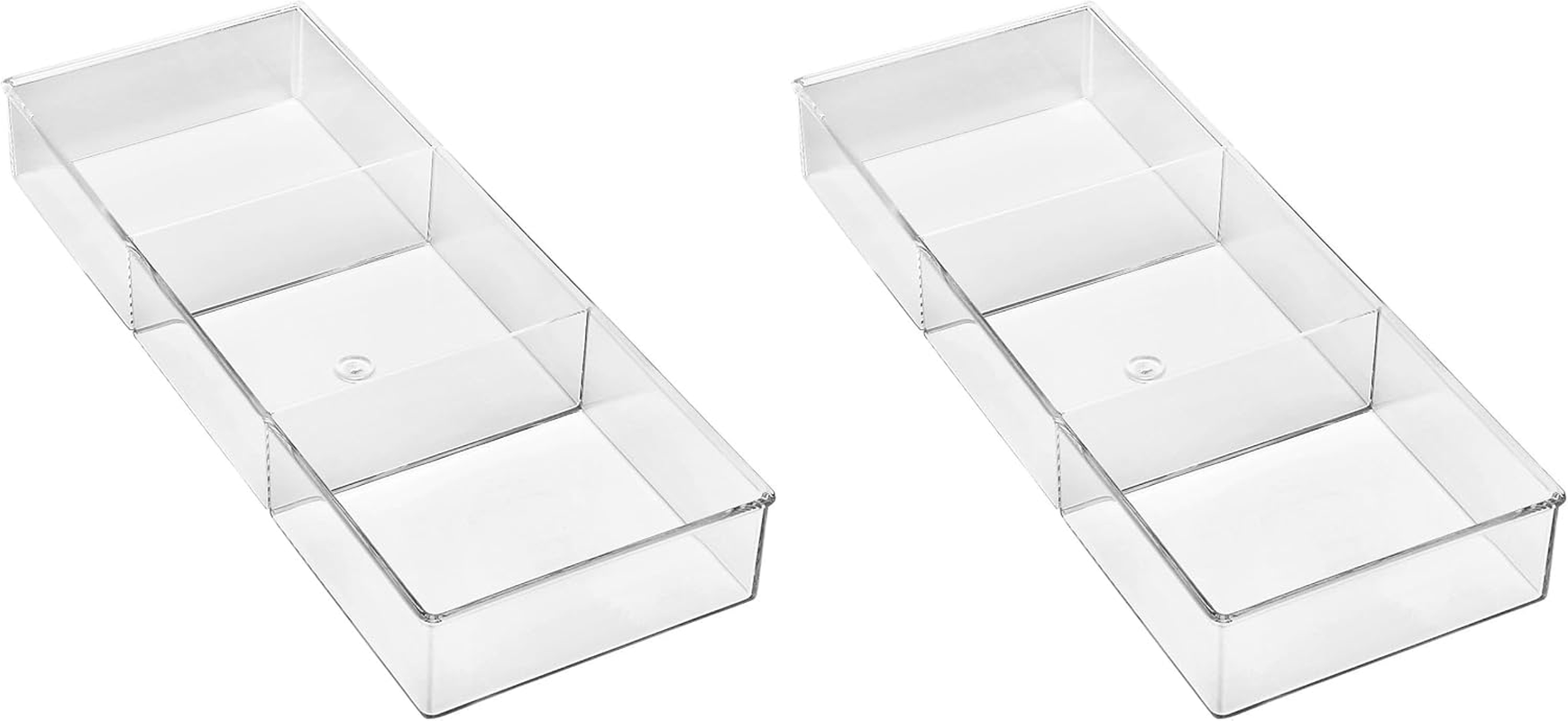 Whitmor 6789-7095 Clear 3-SECTION DRAWER ORGANIZER image number 4
