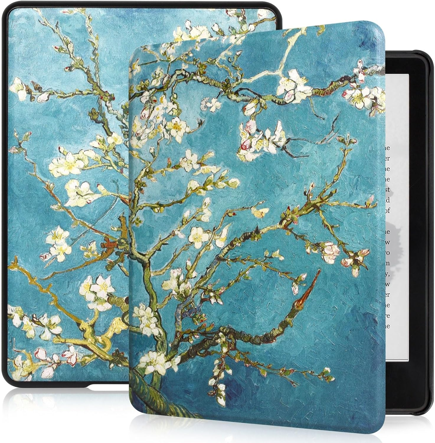 Caweet Kindle Paperwhite Case for 11Th Generation 6.8 Inch and Signature Edition 2021 Release, Premium PU Leather Sleeve Cover with Auto Sleep/Wake, Green