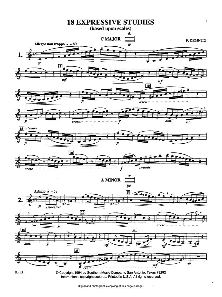 Southern Music Co. Melodious and Progressive Studies Book 1: Clarinet image number 3