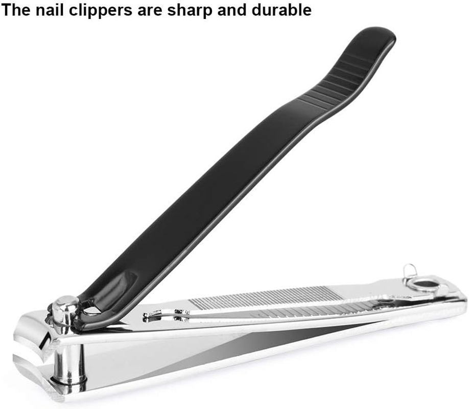 ICEYLI Large Nail Clippers Set,2 Pcs Premium Stainless Steel Fingernail & Toenail Clippers Curved Blade with Sharp and Sturdy Blade image number 6
