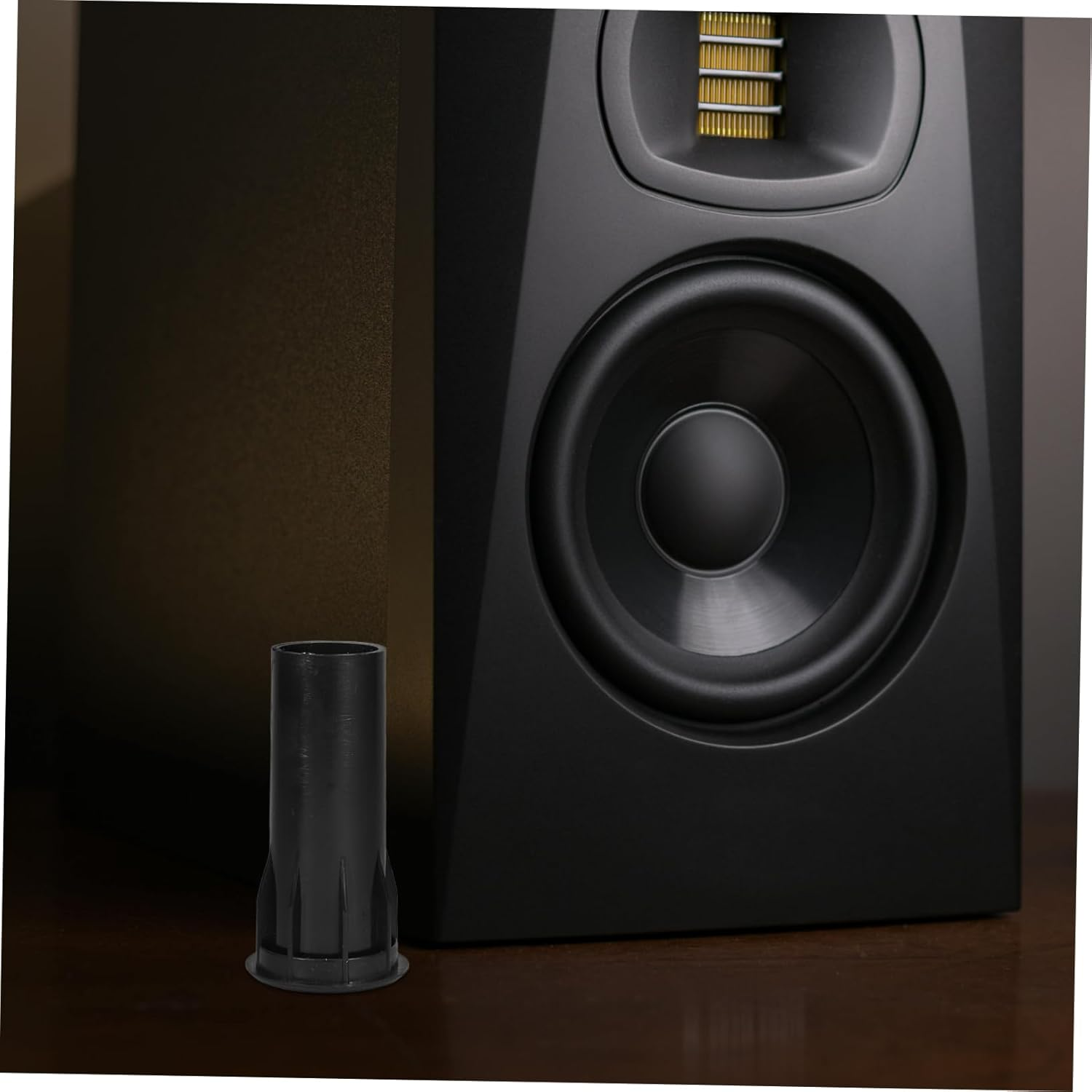 HOMOBABE 8Pcs Plastic Speaker Port Tubes Subwoofer Bass Enhancement Port for Home Theater Black