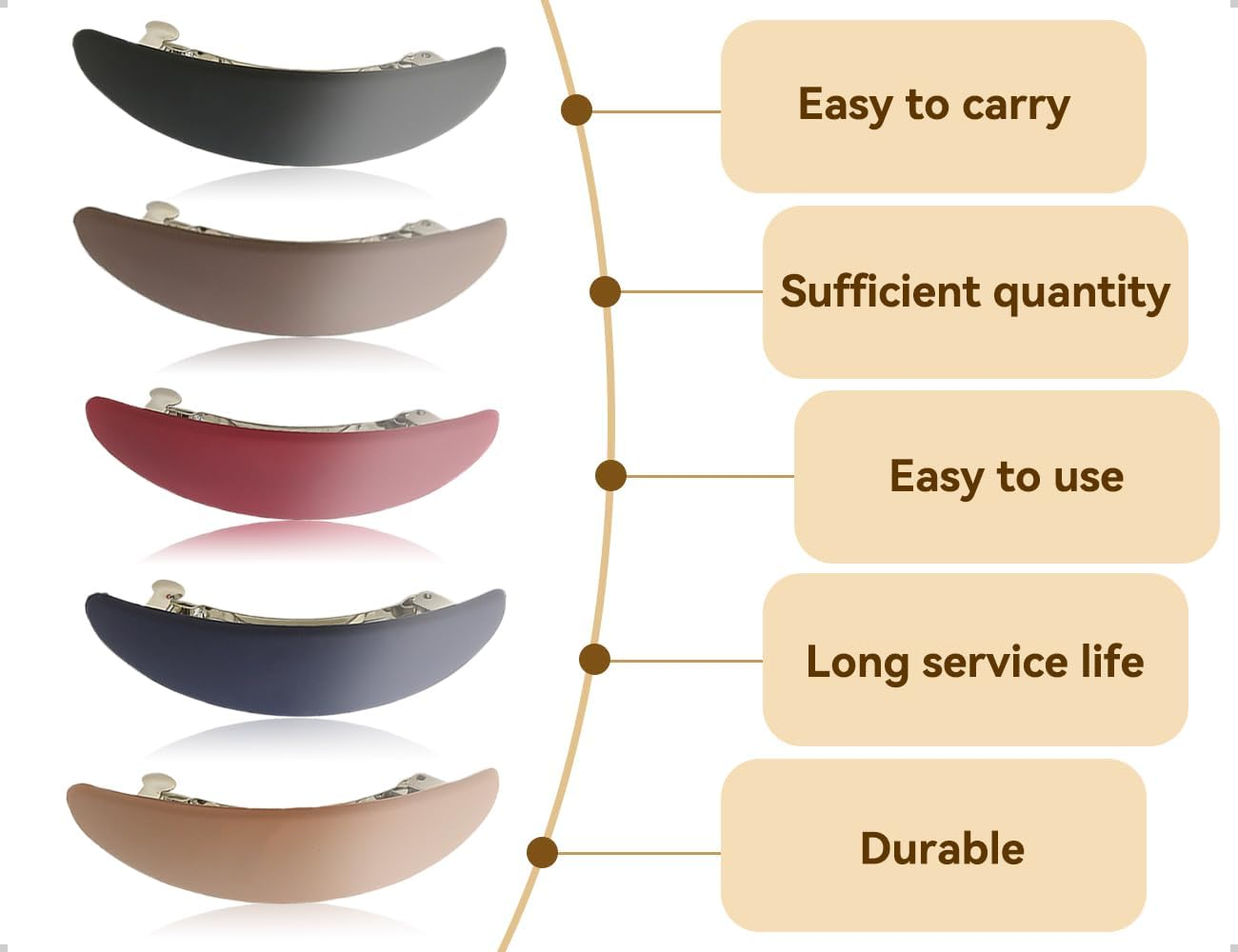 Emezddo Pack of 5 Vintage Metal French Hair Clips, Used for Women and Girls, Everyday, Parties, Weddings, Banquets, Work, Celebrations, Anniversaries image number 3