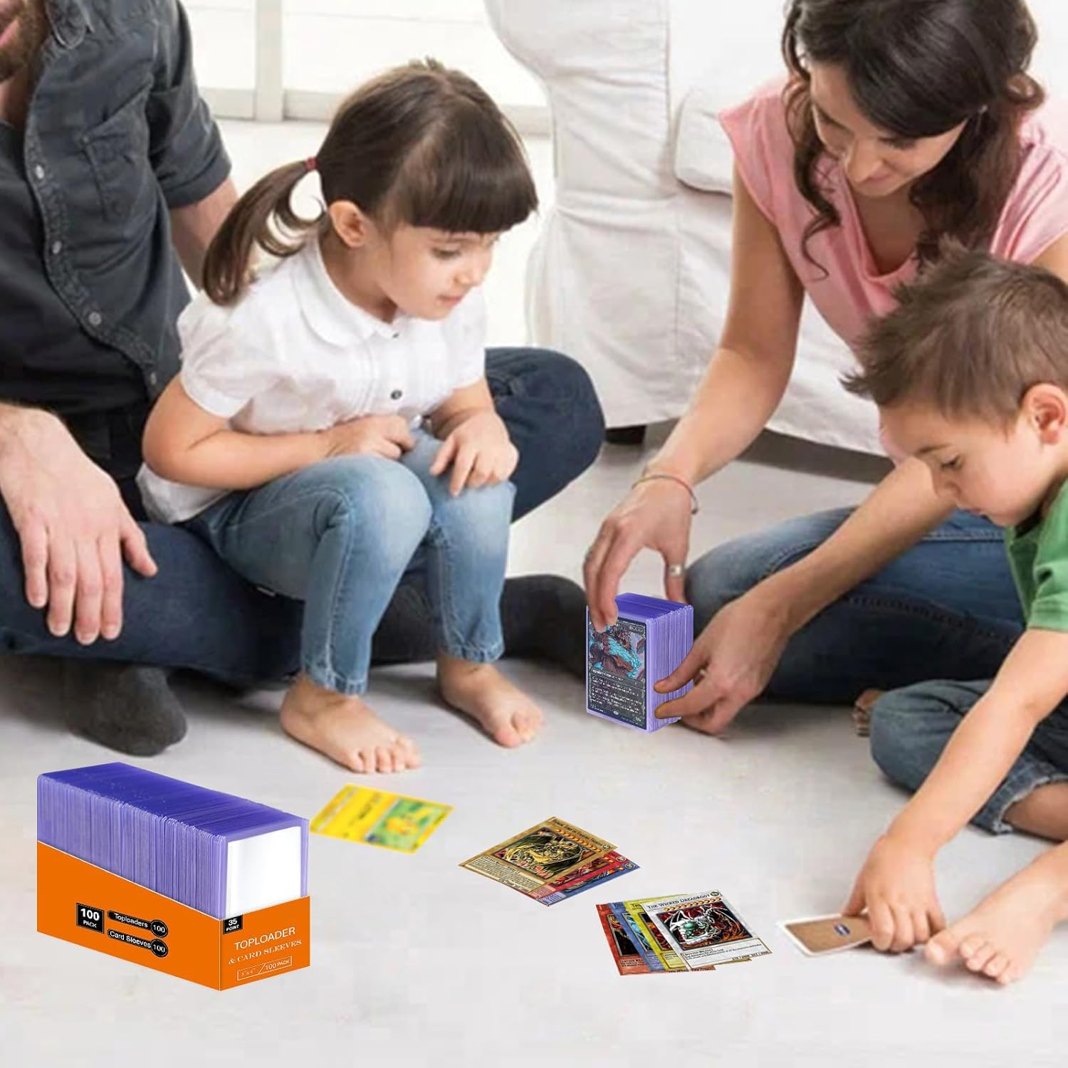 200 Card Sleeves Top Loads for Cards, Cardnovux 3"X4" Baseball Card Protectors Hard Plastic, Premium Toploads Card Holder for Trading Sports Football Game Cards (100Pcs+100Pcs) image number 5