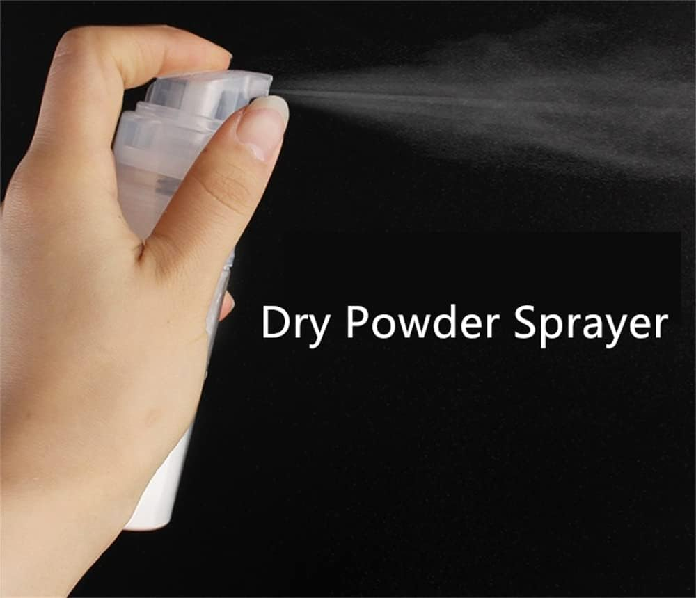 DRY Powder Spray Bottle, Empty Powder Travel Cosmetics Blower, Refillable Hair Fiber Applicator (Transparent, One Size) image number 2