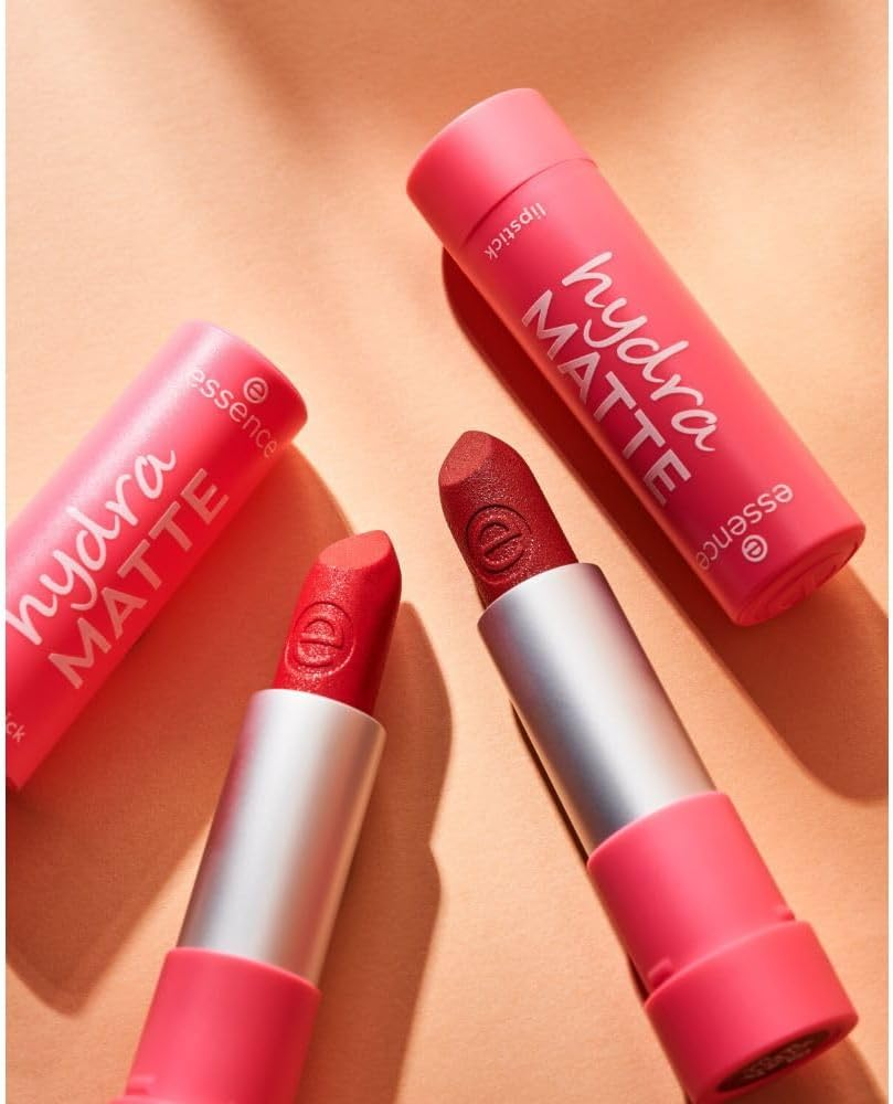 Essence Cosmetics Hydra Matte Lipstick 3.5 G, 406 Cherrific (Pack of 2)