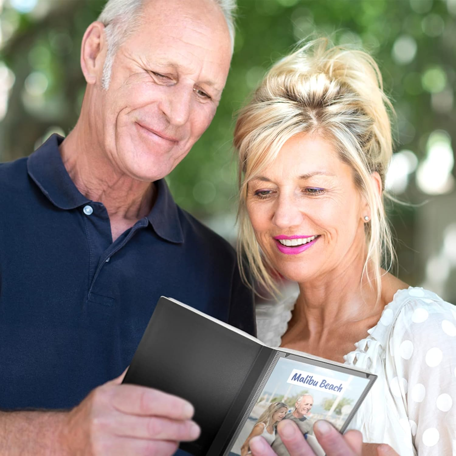 CRANBURY Small Photo Album 4X6 (Black), 6-Pack 4 X 6 Photo Book, 24 Pockets Shows 48 Pictures, Mini Plastic Picture Album Binders with Customizable Cover image number 6