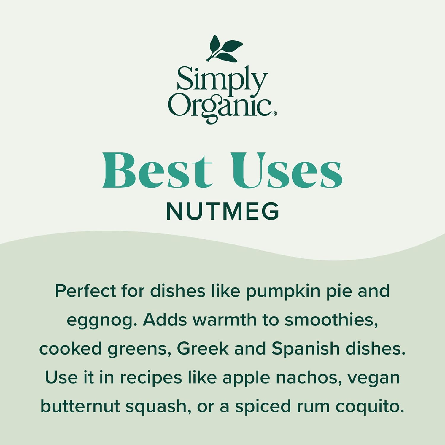 Simply Organic Simply Organic Nutmeg Ground Large Glass 65G, 65 G image number 2