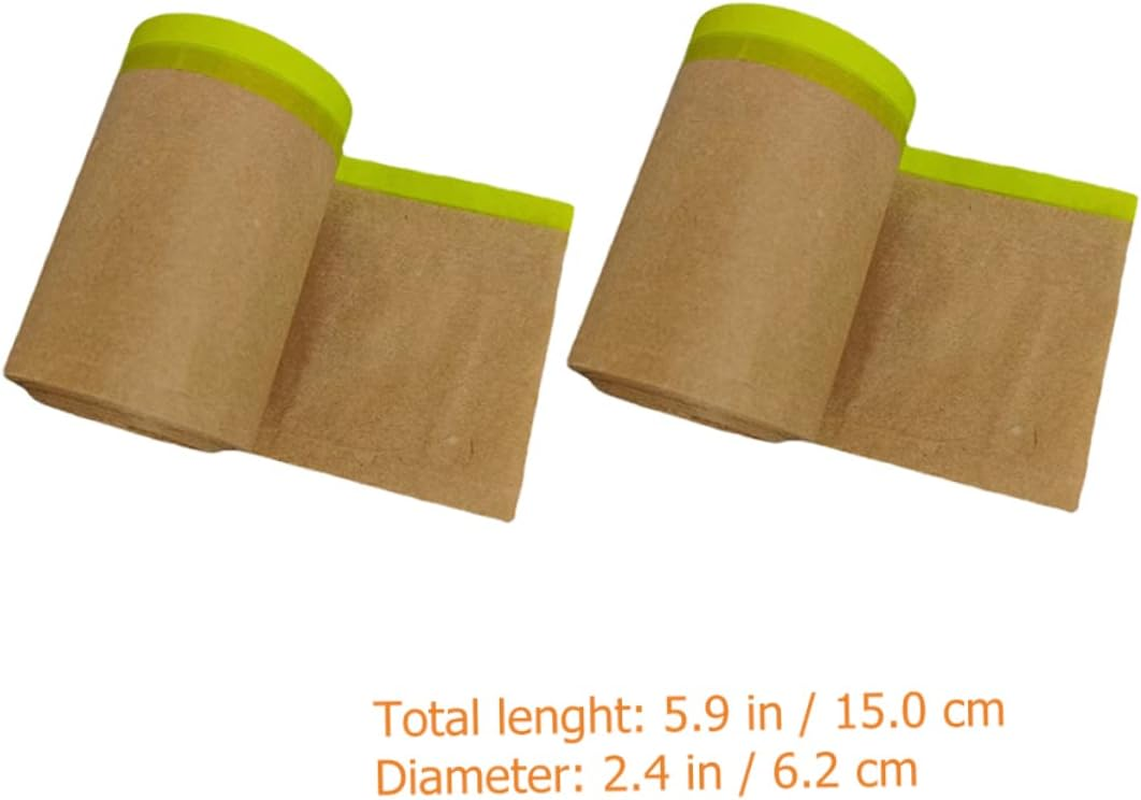 HOMSFOU Masking Paper Paint Masking Paper for Furniture and Car Protection 2 Rolls 15Cm X 11M for Upholstery Shelter image number 5