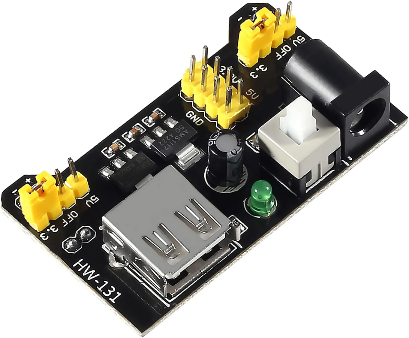 DIANN Electronics Component Basic Starter Kit with Power Supply Module, Jumper Wire,Precision Potentiometer,830 Tie-Points Breadboard image number 3