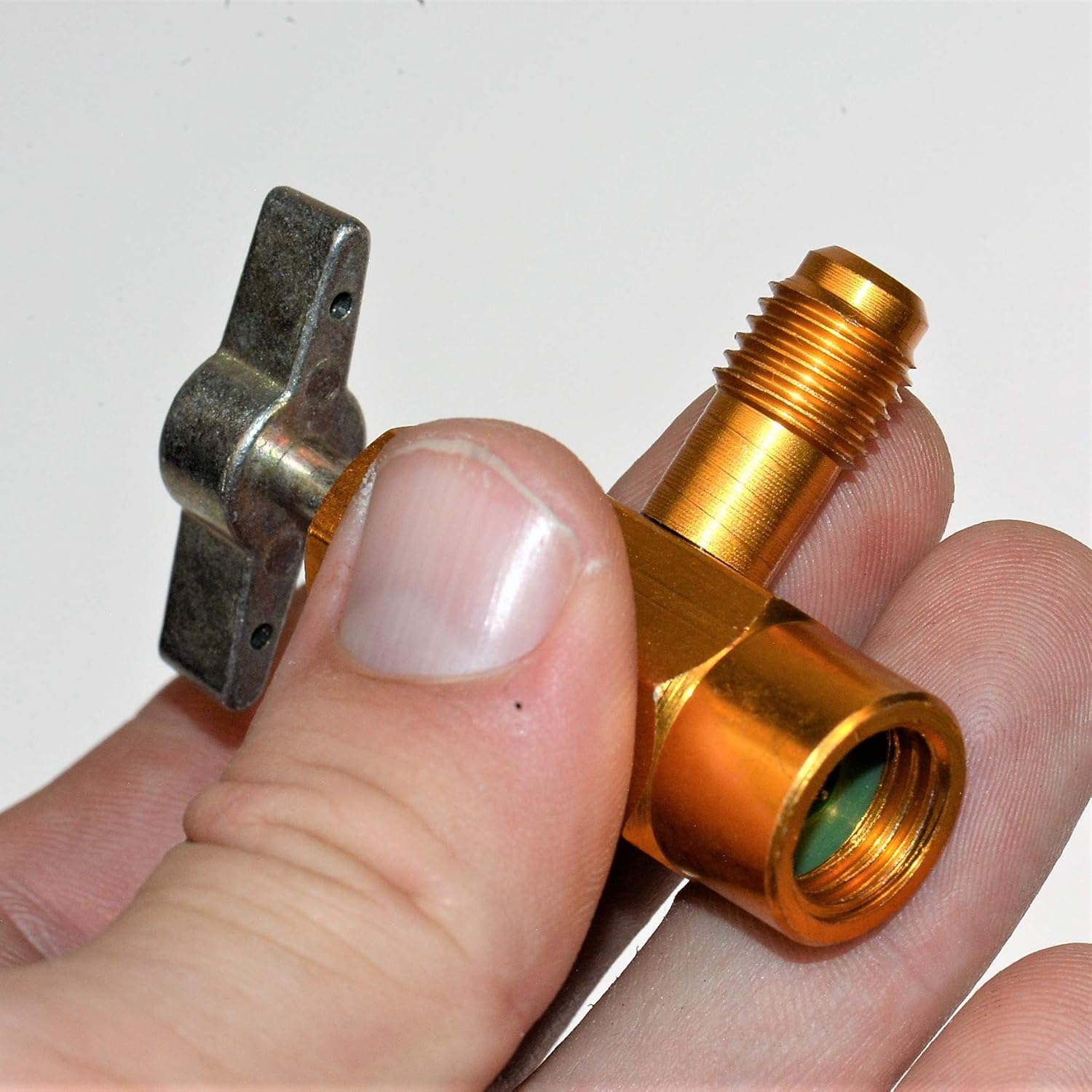 Coupler Adapter Valve - Refrigerant Air Conditioning - Adjustable Open Valve (3-Pack) image number 1