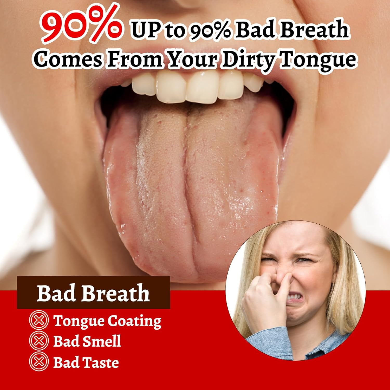 3PCS Tongue Scraper, Stainless Steel Tongue Cleaner with Storage Box, Tongue Scraper Stainless Steel for Bad Breath, Oral Care for Adults, High-Protein Diet Individuals image number 2