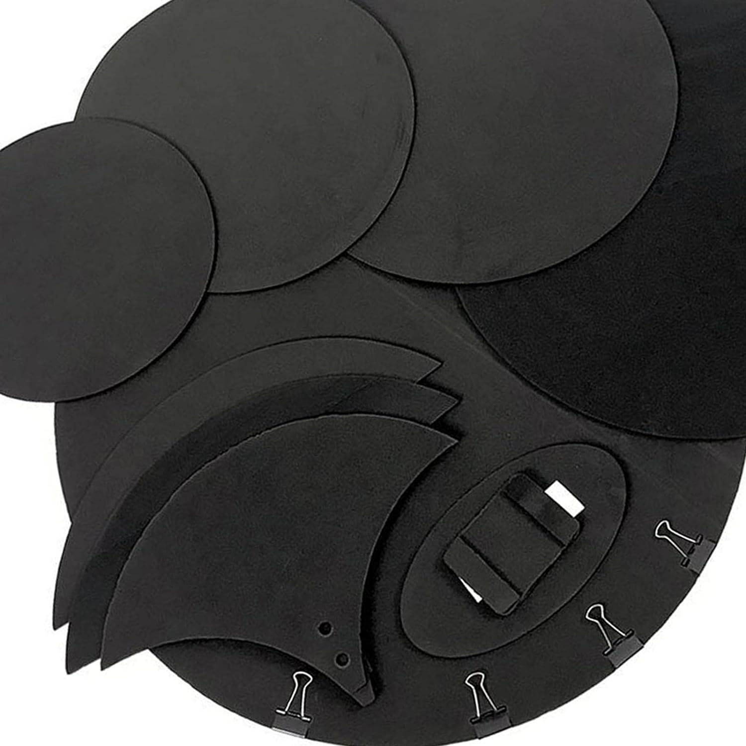 10X Bass Drum Five Drums Three Cymbals Drum Mute Pad Reusable Drumming Practicing Pad Dampener 10Inch, 12Inch, 13Inch, 16Inch, 22Inch Soft Tone Control for Rehearsal Performance image number 6