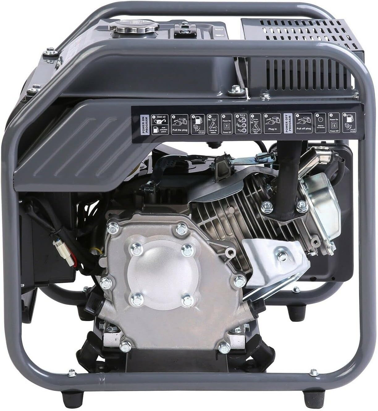 KULLER Inverter Generator 4.2KW Max 3.5KW Rated Pure Sine Wave Single-Phase Petrol DC Output Camping image number 1