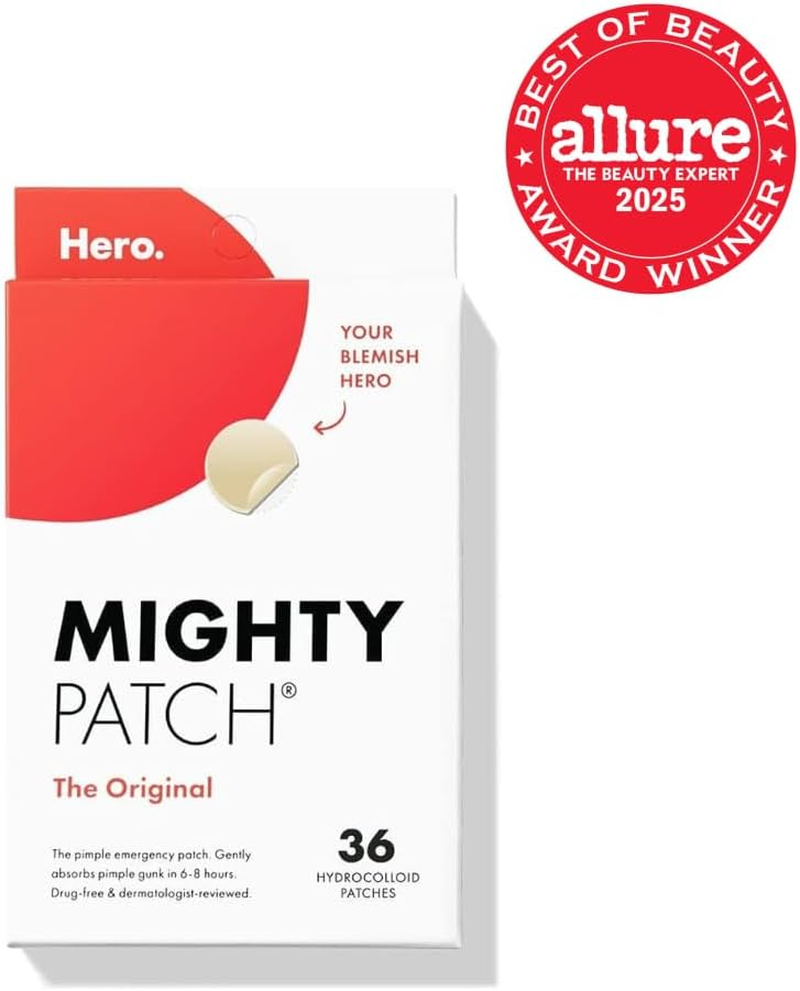 Mighty Patch&trade; Original Patch from Hero Cosmetics &ndash; the #1 Hydrocolloid Acne Pimple Patch for Shrinking Zits and Whiteheads in 1 Use; Nighttime Spot Stickers for Face and Skin (36 Count) image number 2