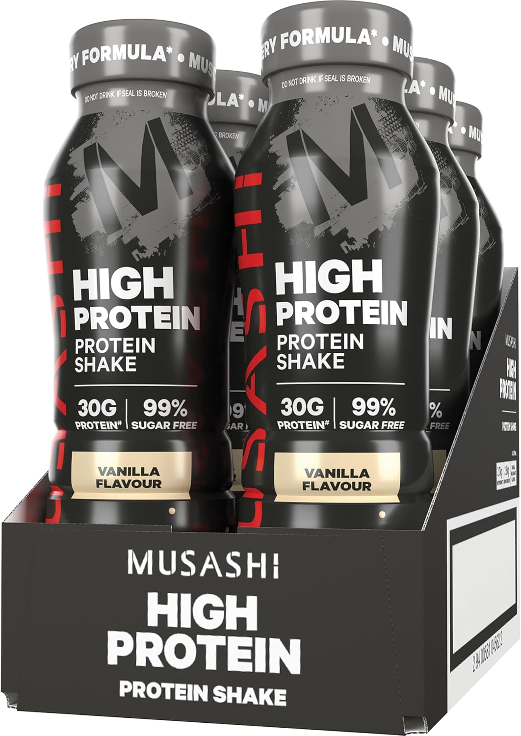 Musashi High Protein Creamy Vanilla Milk Drink, 6 X 375 Milliliters image number 1