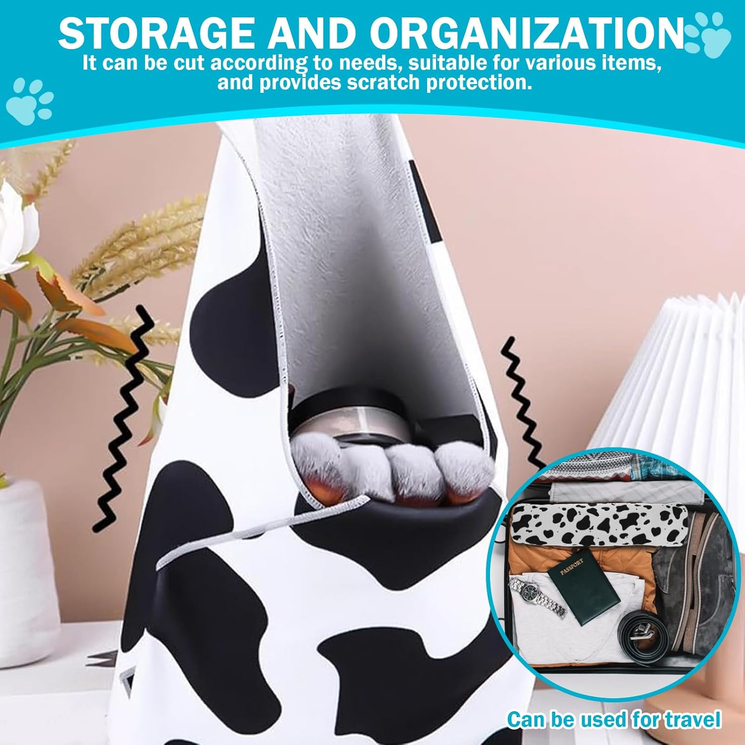 Cat Grooming Wrap Self Adherent Cat Restraint Wrap Soft Cat Wrap Fabric Scratch Cat Swaddle Wrap Multifunctional Cat Wrap Cloth Cat Blanket Wrap for Nail Clipping Cleaning Ears Fulasun.(Black) image number 1