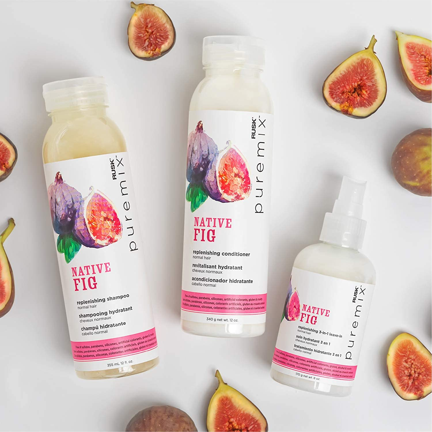 Rusk Puremix Native Fig Replenishing Shampoo for Unisex 35 Oz Shampoo image number 4