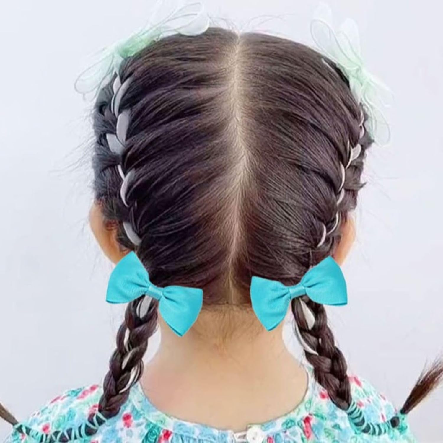 JOVALA 40 PCS Baby Hair Ties with Bows,2 Inch Elastic Loop Ponytail Holders Small Hair Ties for Baby Infants Toddlers Girls Kids Hair Accessories image number 2