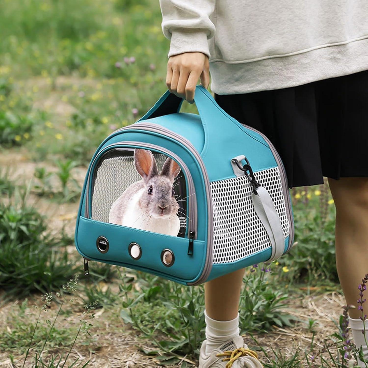 Bird Outing Bag,Lightweight Backpack for Parrot | Foldable & Handheld Breathable Shoulder Bag for Parrot, Hamster, Pigeon & Small Pets image number 3