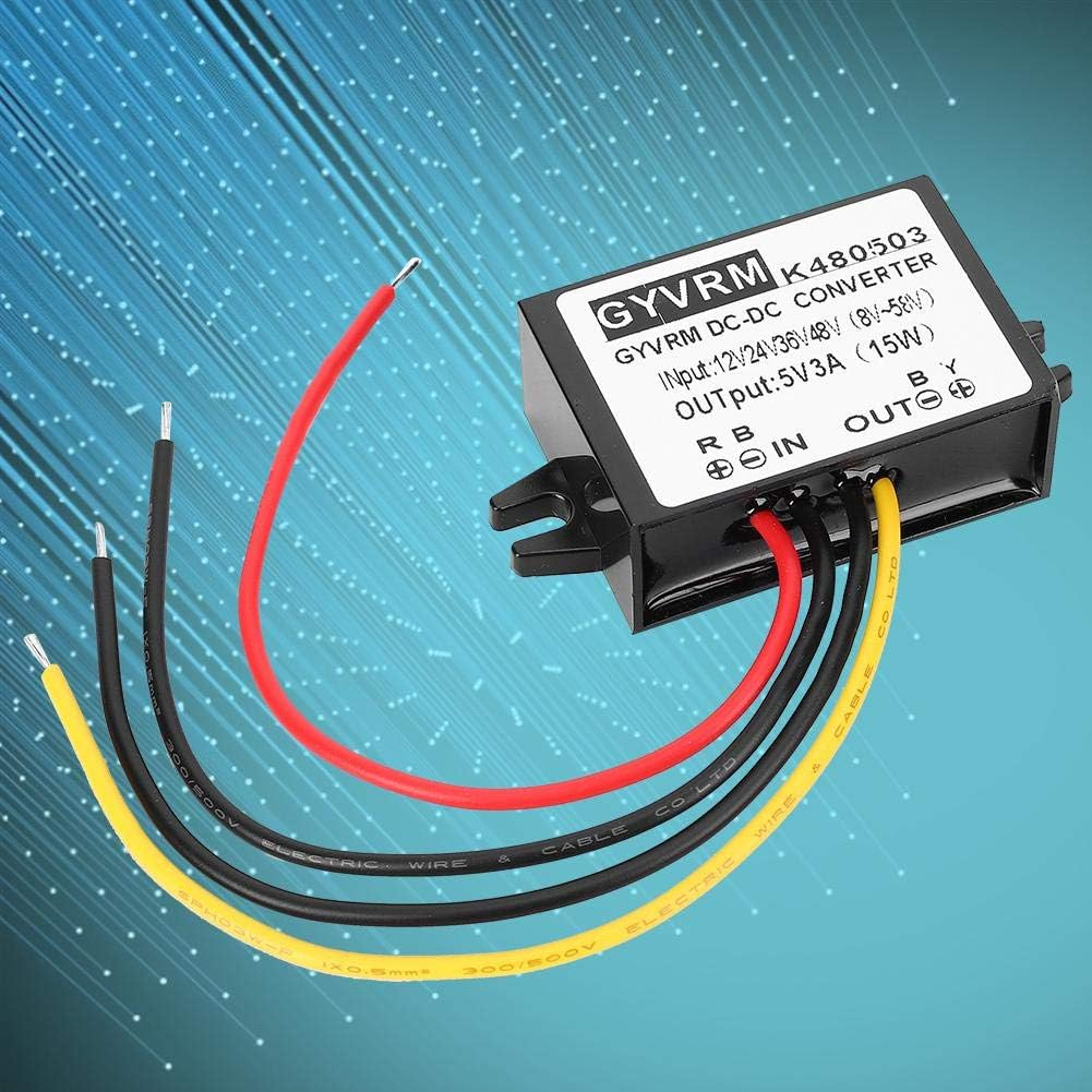DC-DC 12V/24V/36V/48V to 5V 3A Voltage Converter Step down Power Transformer Supply Module 15W image number 6