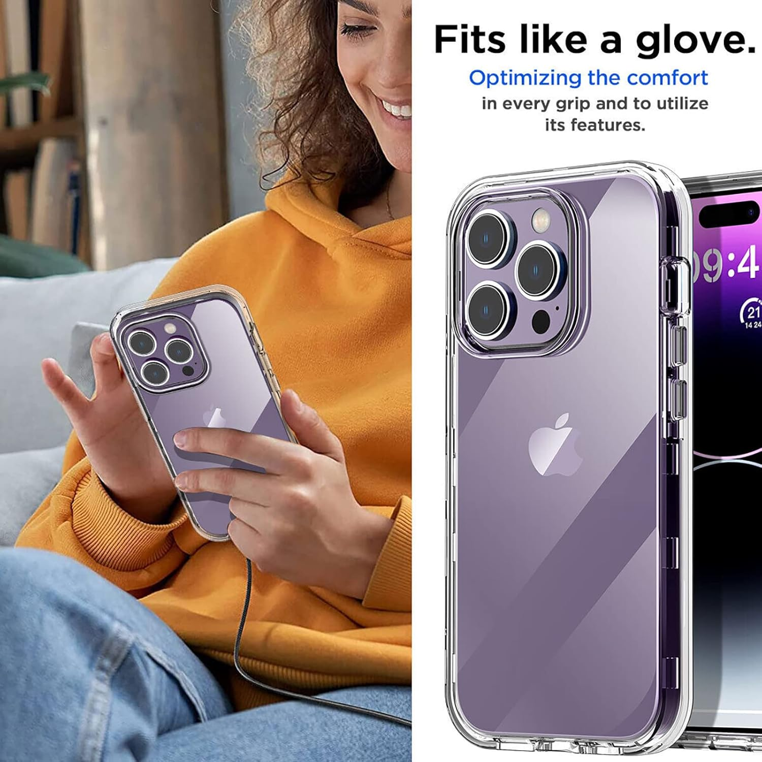 Slim Transparent Clear Bumper Back Gel Phone Case Cover for Apple Iphone 14