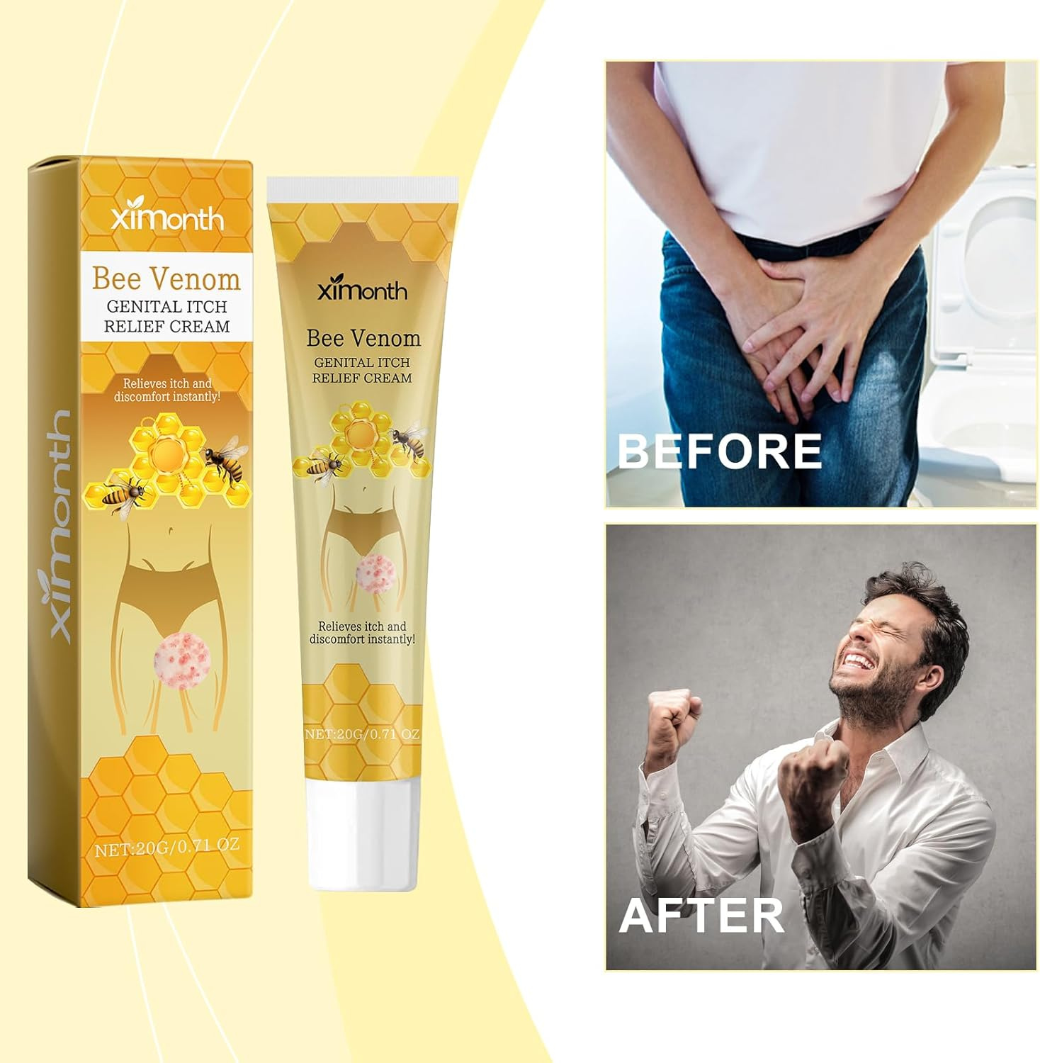 Prostate Care Cream with Bee Venom - Repair and Improve Prostate Health image number 2