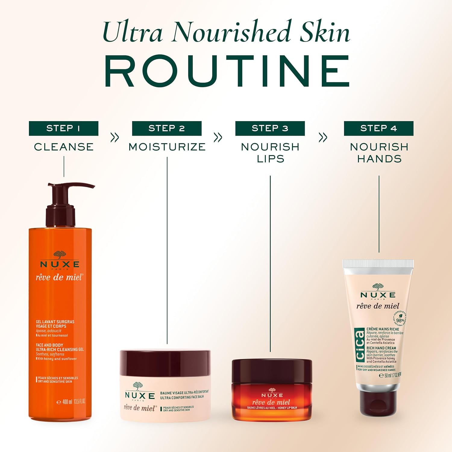 Nuxe Reve De Miel Ultra Comforting Face Balm, 50 Ml