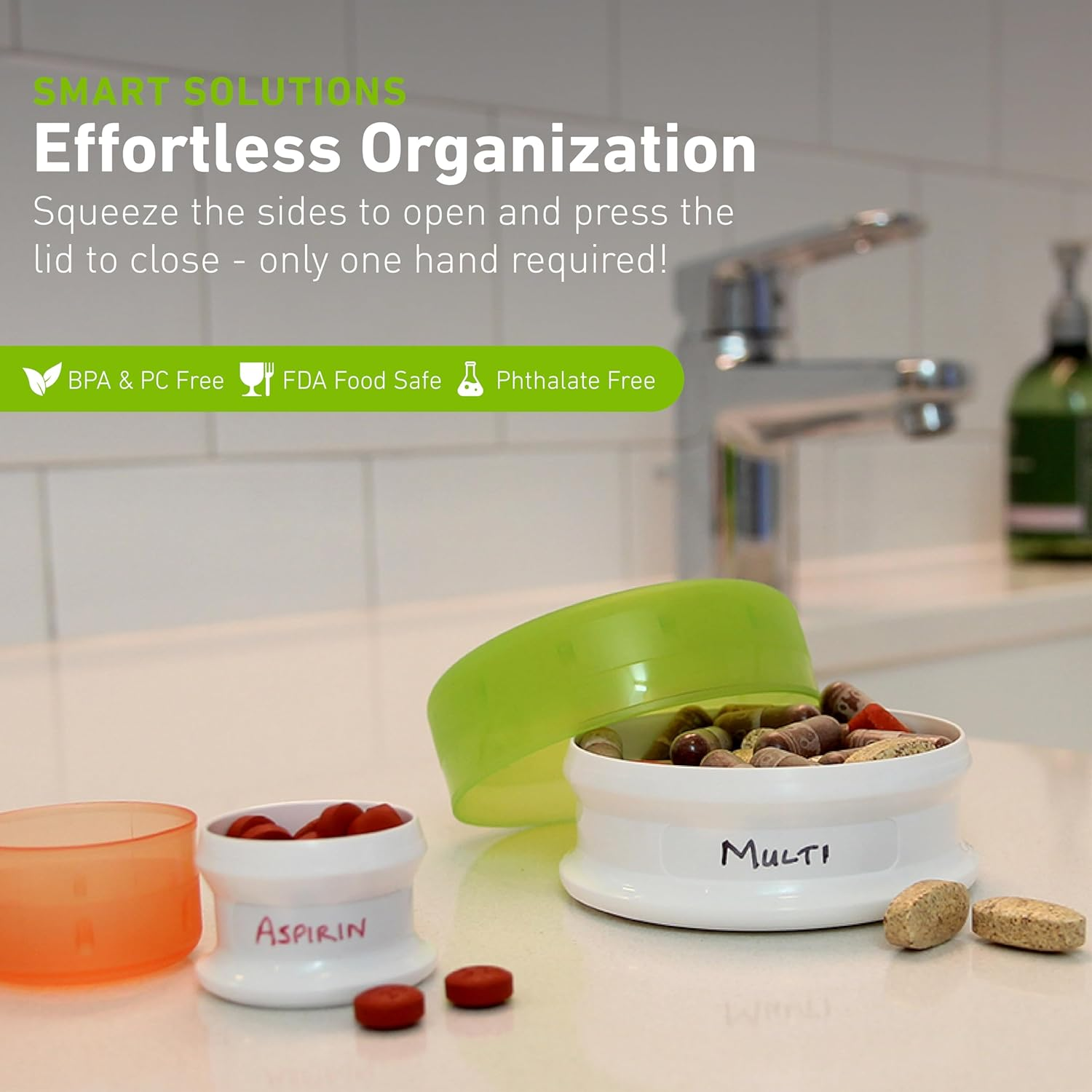 Humangear Gotubb&trade; 3 Pack Medium Clear/Green/Blue image number 4