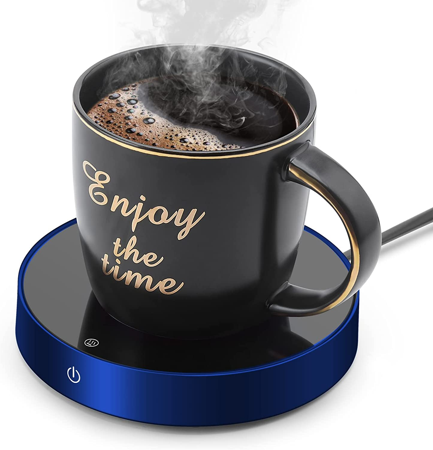 Coffee Mug Warmer and Smart Cup Warmer,Mug Warmer for Desk,Electric Beverage Warmer with 3 Temperature Settings with Auto On/Off, Auto Power-Off Protection Obtained RCM Certification (Blue) image number 2