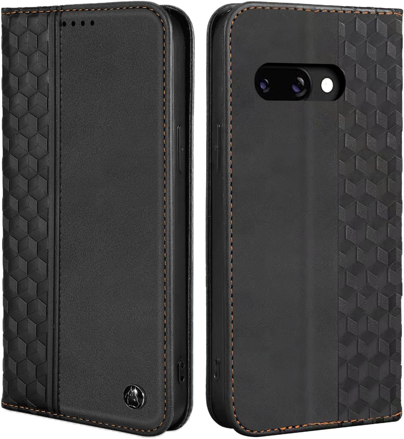 CXTCASE Case for Google Pixel 9A, Shockproof PU Leather Flip Folio Cover with Card Slots, Magnetic Wallet Case for Google Pixel 9A, Black