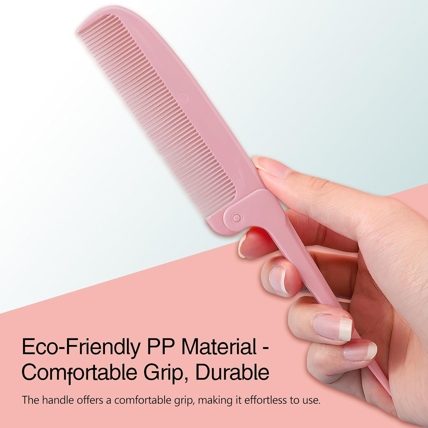 Hair Parting Combs - 4-Piece Rat Tail Folding Detangling Travel Styling Combs for Braids & Hair Styling image number 5