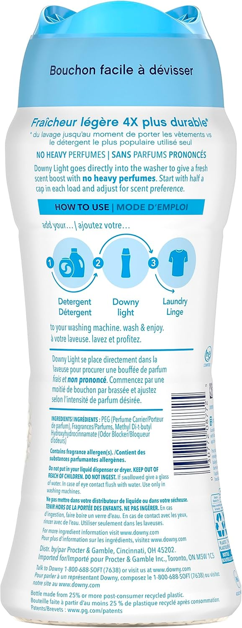 Downy Light Laundry Scent Booster Beads 379 G, Ocean Mist Scent
