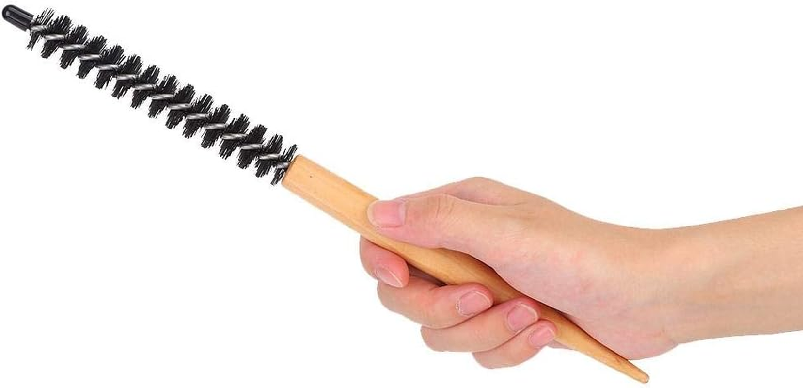 Hair Brush, Comb, Hairdressing Tool, Small round for Hair Styling for Cutting(16#Small Wooden Roller Comb) image number 5