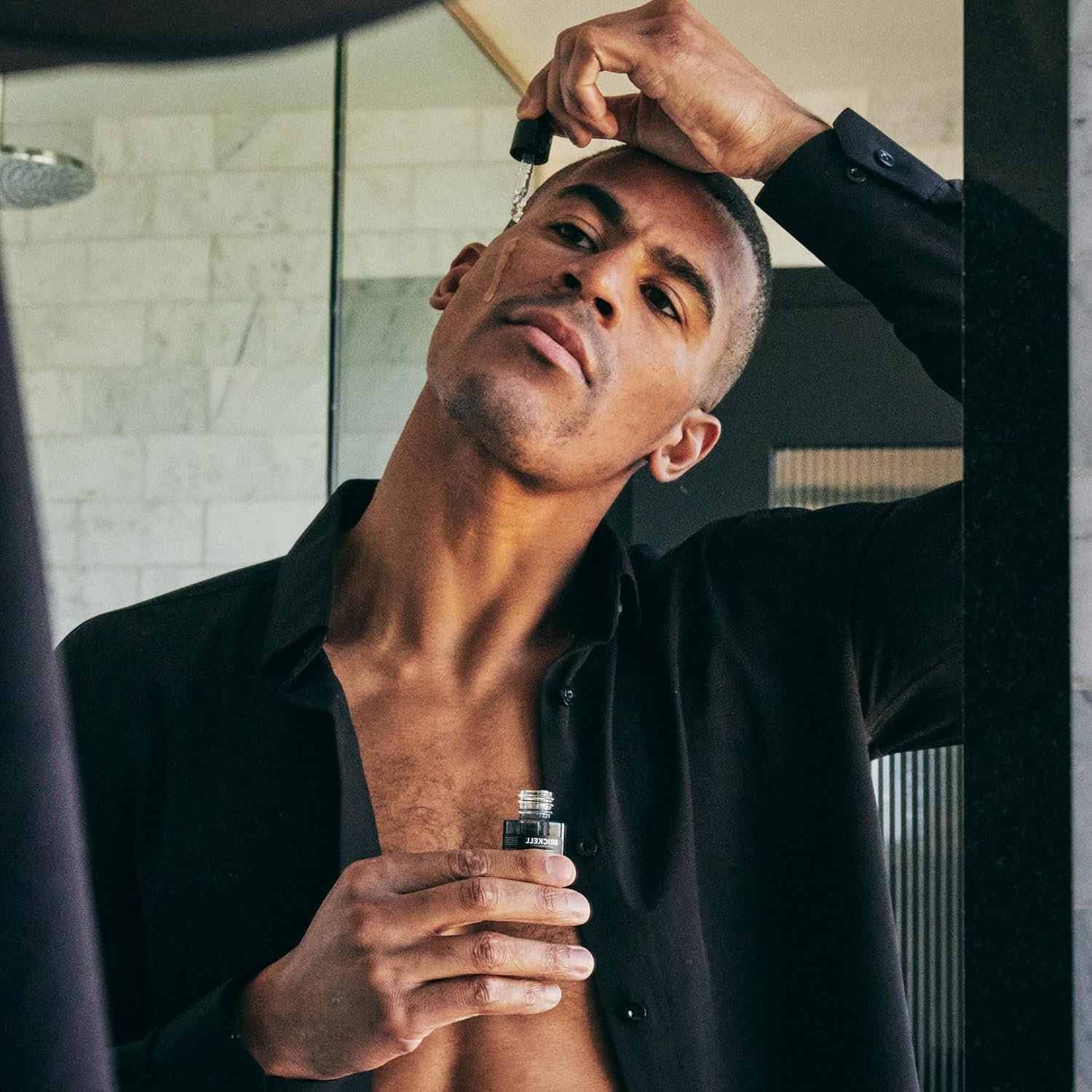 Brickell Men'S Retinol Skin Care Serum Treatment for Firming Face Lines & Eye Wrinkles, Deep Hydrating Facial Skincare Serum for Anti-Aging, Fragrance Free, 30Ml