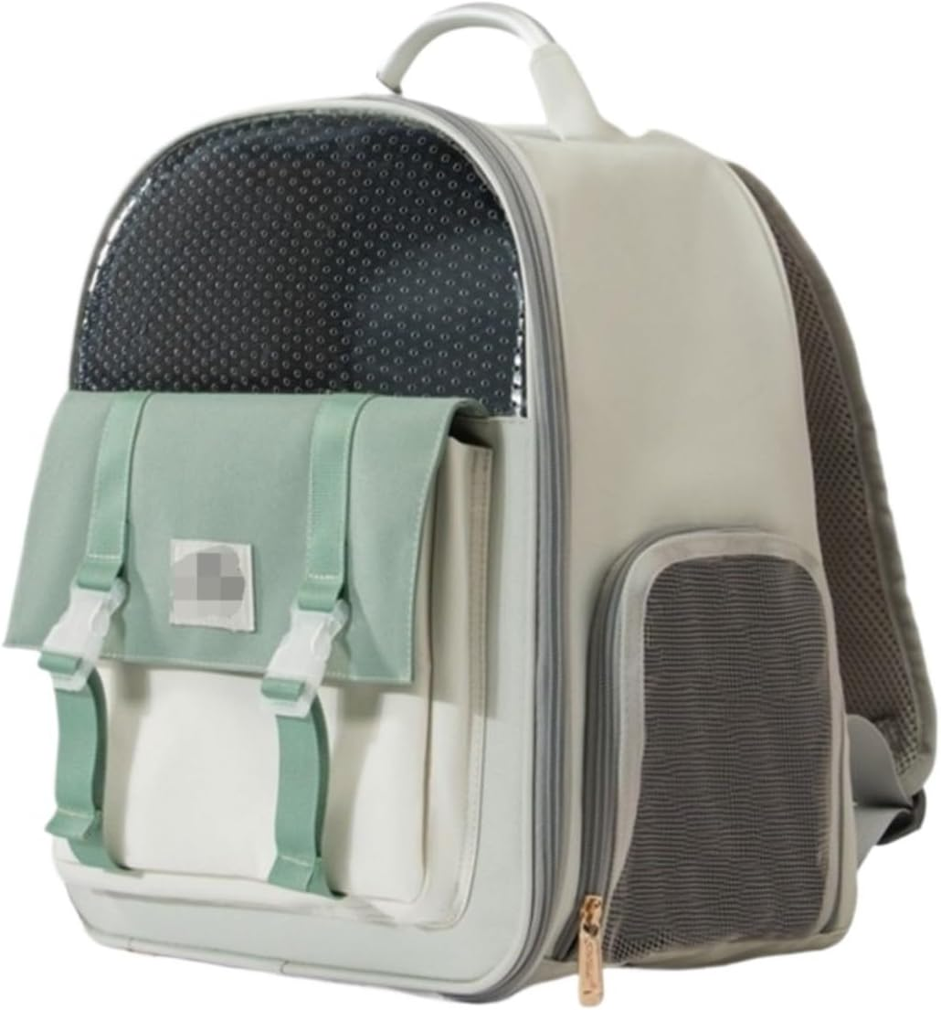 Cat Bag Dog Carrier Pet Carrier Pet Backpack Multi Purpose Portable Pet Carrier Bags Cat Bags for Traveling Hiking Cat Carrier Pet Bag Carrier(Color:Green) image number 3