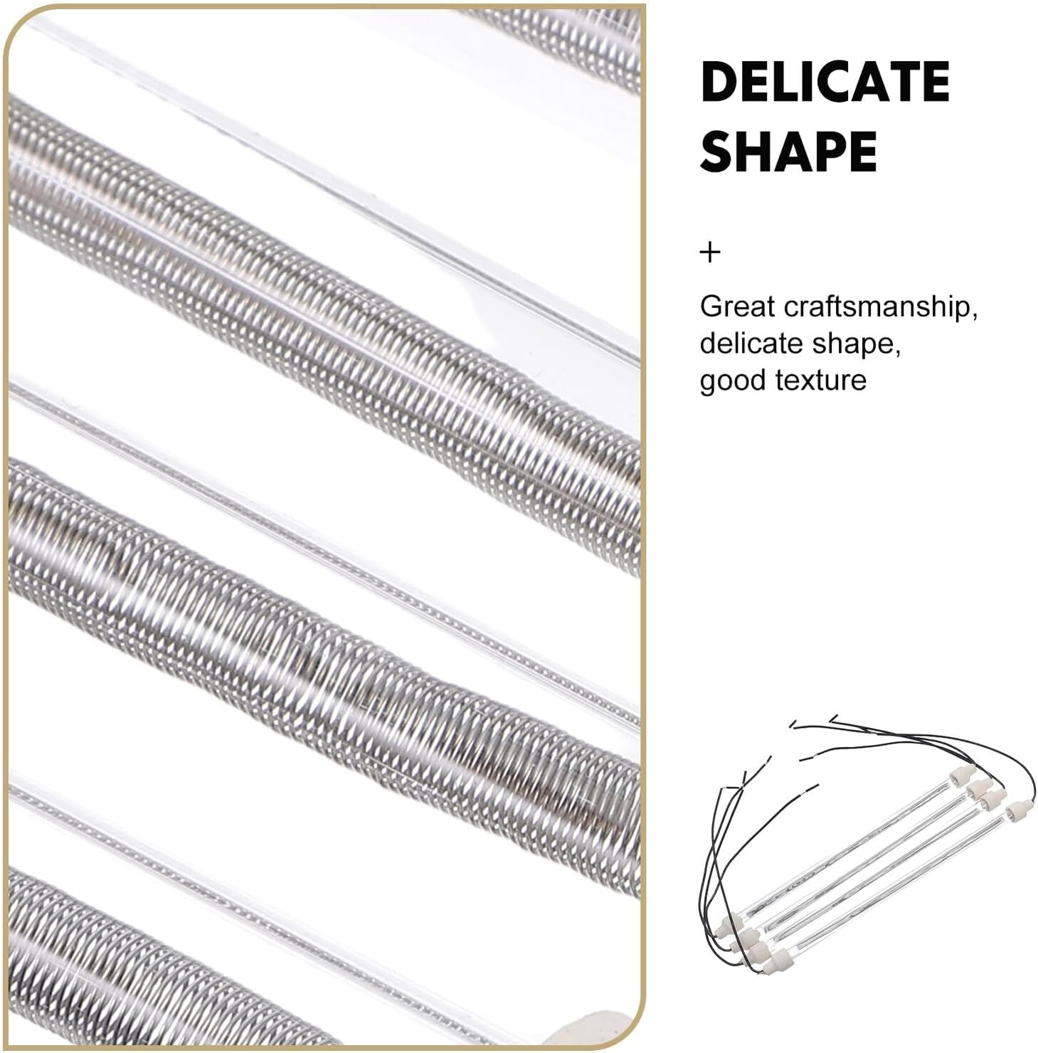 4Pcs Chicken Coop Heating Rod Lamp Tubes Replacement Heating Elements for Oven and Poultry Heater Accessories Fast Heat Output Multipurpose Fit