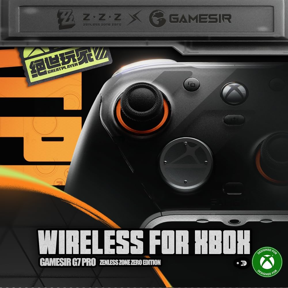 Gamesir G7 Pro Zenless Zone Zero Edition Wireless Controller for Xbox, PC & Android | Hall Effect Sticks & Triggers Pc Controller| 1000Hz Polling Rate | 4 Mappable Back Buttons | Trigger Stop & Lock | Bluetooth, 2.4G & Wired Connection | Drift-Free Gaming Controller image number 6
