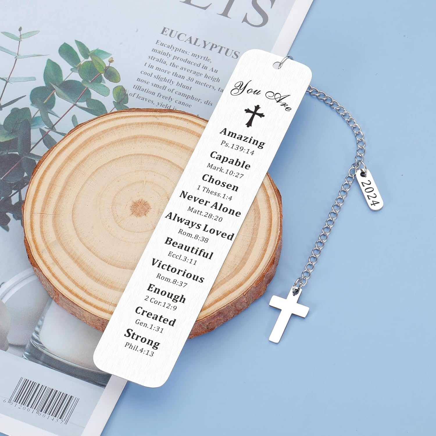 Bible Lovers Gifts Religious Christian Gifts First Communion Gifts for Girls Baptism Gifts for Teen Girls Boys Christen Bookmarks for Women Men Graduation Gifts for Friend Separadores De Libros image number 6