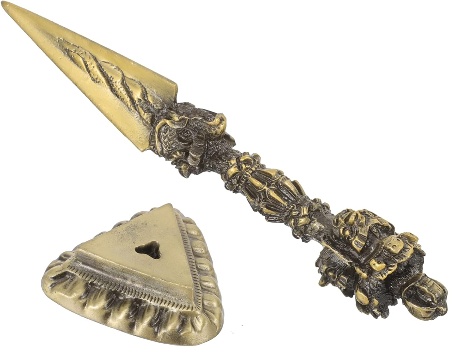 Tibetan Vajra Decor Desk Ornament Tibetan Vajra Temple Ornament for Art Desk