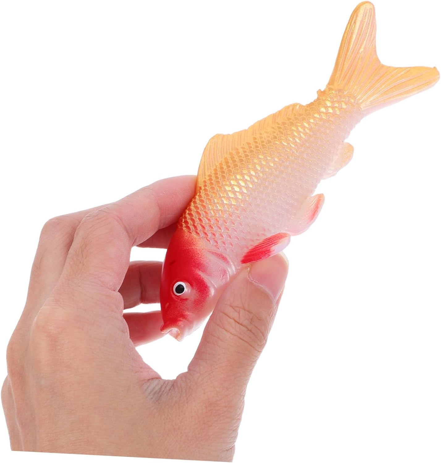 Yardenfun 4Pcs Realistic Artificial Koi Fish Figurines Aquarium Ornaments for Water Fountain Landscape Tea Pet Decor Fake Aquarium Fish Models for Home and Office Display