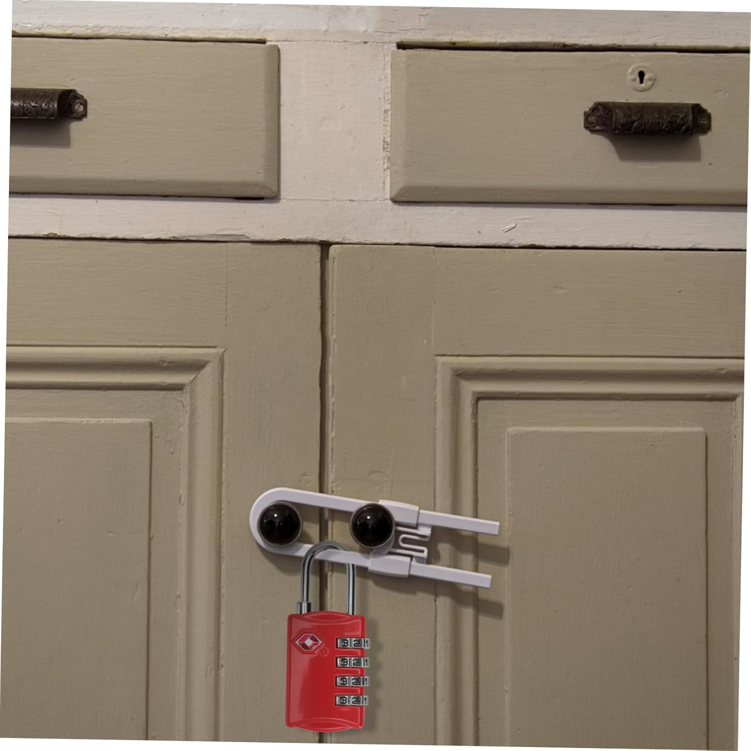 Veemoon Easy Reset 3 Combination Lock Padlock Approved Luggage Locks for Suitcases Toolboxes image number 3