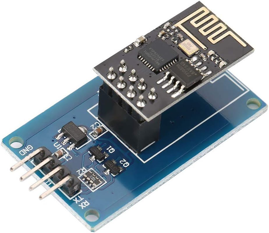 Fasient ESP8266 ESP-01 Wifi Transceiver Module with ESP-01 Adapter for Networking, Smart Home Project