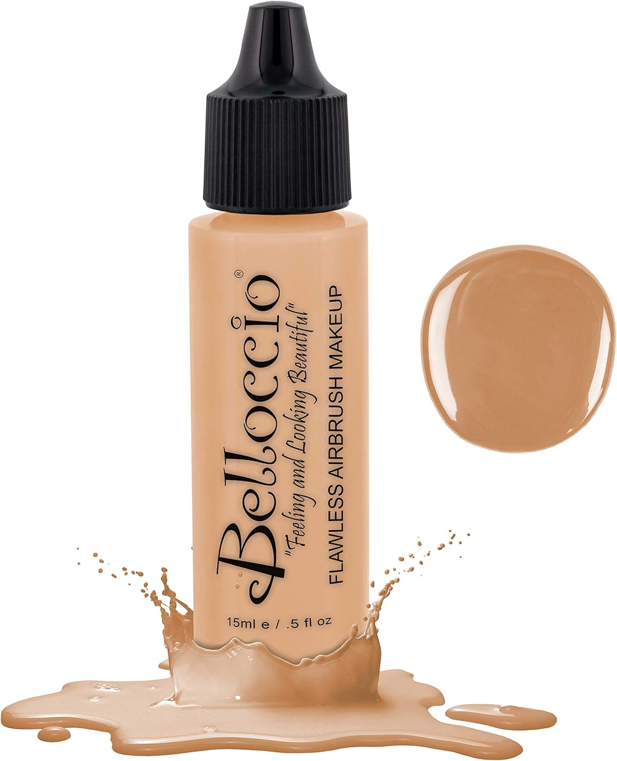 (Vanilla) - Belloccio Makeup Foundation Shade Half Ounce: Vanilla