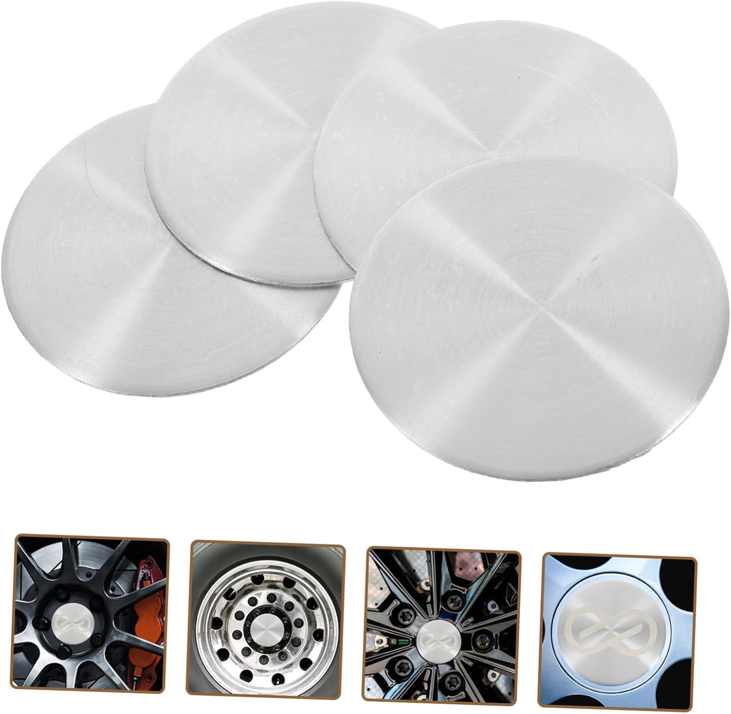 ERINGOGO Aluminum Auto Rim Tire Hubcaps 45Mm Car Wheel Universal Fitment Car Wheel Center Covers image number 3