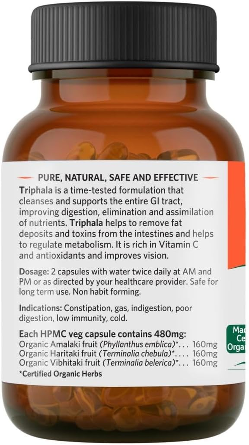 ORGANIC INDIA Triphala 60 N Veg Capsules image number 2