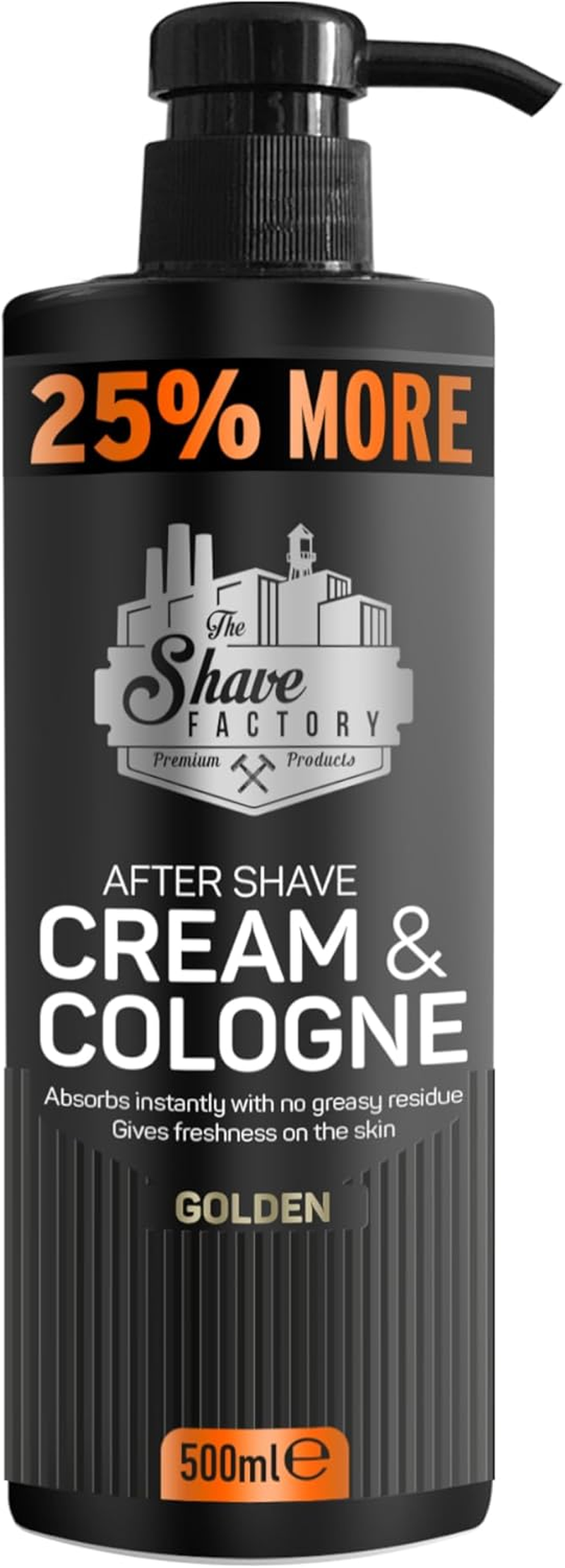 The Shave Factory after Shave Cream & Cologne 500 Ml, Golden image number 6