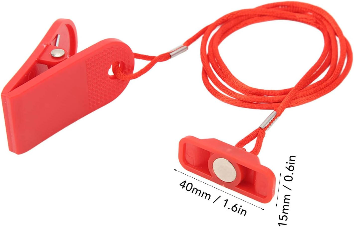 2PCS Treadmill Key, Magnetic Safety Lock, On, Compact and Lightweight, Red, for Running Machine, with Automatic image number 5