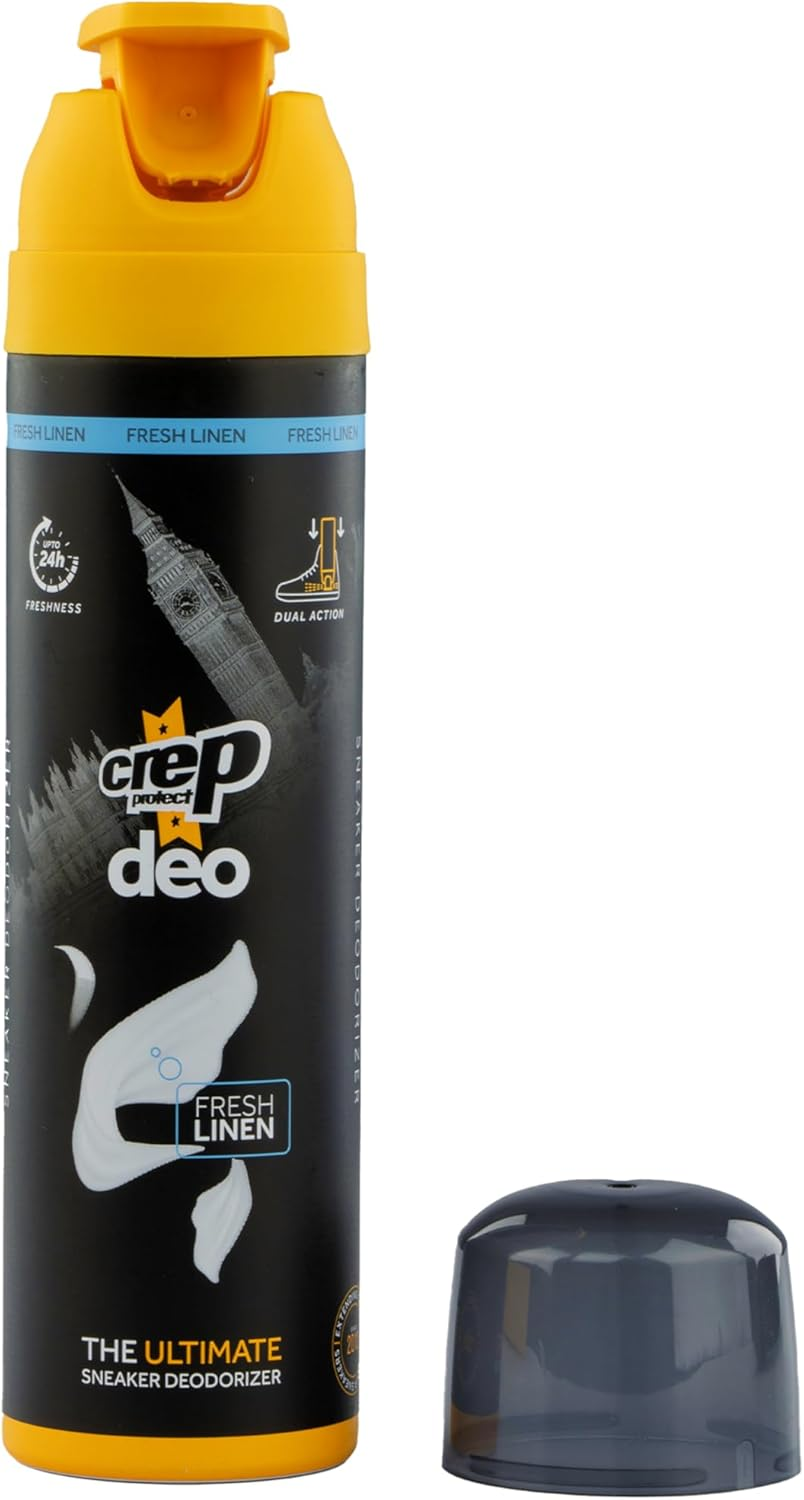 Crep Protect Shoe Deodorizer Spray - Foot & Shoe Odor Eliminator for Smelly Shoes, Sneakers, Boots, Suede & Nubuck - 24-Hour Freshness, Refreshing Scent (5.07Oz), Black, One Size image number 6