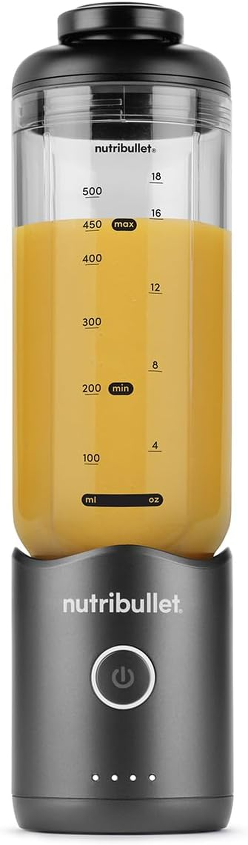 Nutribullet Flex Blender in Graphite - High Capacity 500Ml - Travel-Ready - Detachable Blades - Battery Indicator - Portable Design - Sleek & Compact - Easily Blend - for Smoothies & Juices